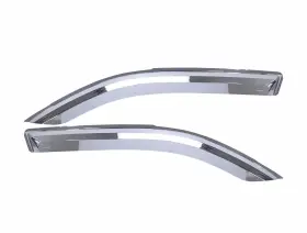 480140 Putco Chrome Window Visors Fits Dodge Caliber 2007-2012 Front Pair