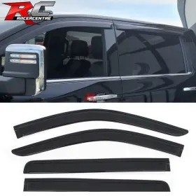 Wd-cs19cc Racercentre Fits 19-25 Chevy Silverado Gmc Sierra 1500 Crew Cab Window Visor Sun Vent Guard