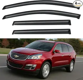 Wd-ct09 Racercentre For 09-17 Chevrolet Traverse Window Visors Trim Vent Rain Guard Acrylic 4pc