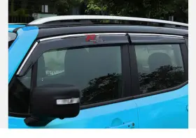 Wd-jpreng15-ch-pc Racercentre For 15-23 Jeep Renegade Window Visors With Chrome Trim Polycarbonate 4pc Set