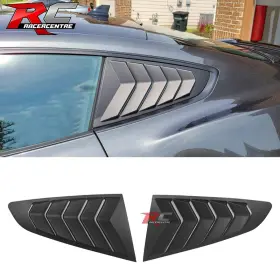 Racercentre Wdl-fm15ik-a Fit 15-23 Ford Mustang Side Quarter Window Louver Cover Vent Ikon Unpainted 2pc