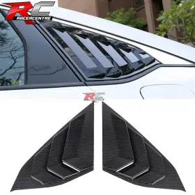 Wdl-ha184-cfl Racercentre Fit 18-22 Accord Side Window Louver Quarter Panel Oe Style Carbon Fiber Print