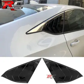 Wdl-ha184-gbk Racercentre Fit 18-22 Honda Accord Oe Side Quarter Panel Window Louver Gloss Black Abs