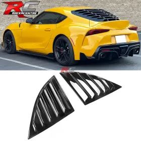Racercentre Wdl-tyspra20ik-gbk Fit 20-25 Toyota Gr Supra A90 A91 Ikon Style Side Window Louver Pp Gloss Black
