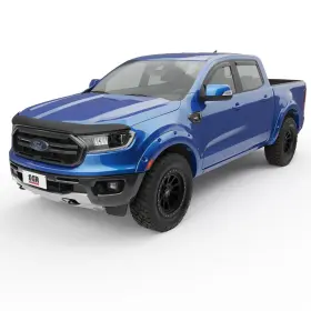 Vkb3z16c900b Ranger Ford 2019-23 Aeroskin Black Textured Hood Deflector Bonnet Bug Protector