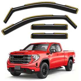2-q01-2 Saleago Window Rain Guards 2019-2026 Silverado 1500 4pc