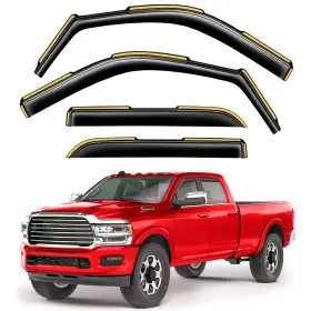 2-q07 Saleago In-channel Fit For 2019-2026 Dodge Ram 2500 3500 Crew Cab Black