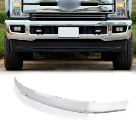 117681-5336-1426183251 Scitoo Hood Protector Fits 2017-2021 Ford F250 F350 Super Duty Silver Chrome 117681