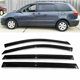 Silscvtt Po251650lt 4pcs Acrylic Window Visors Sunproof Rain Guards Kit For Toyota Sienna 2004-2009