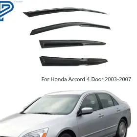 Po251675lt Silscvtt Window Visor Vent Sun Shade Rain Guard Fit For Honda Accord 03-07 4 Door Sedan