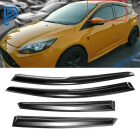 Po255100lt Silscvtt For 2012-2016 Ford Focus Window Visor Wind Deflector Vent Rain Guard Smoke Tint