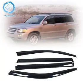 Su616105ku Skyup2018 Window Visor For Highlander 2001-2007 Smoke Tint Shade/sun Wind/rain Deflector