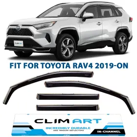 Spark Lines 619152 Clim Art Side Window Deflectors Fits Select Toyota Rav4