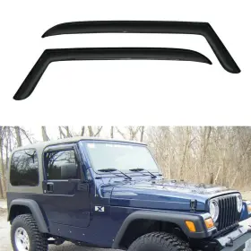 Startship St-92054 92054 Side Window Wind Vent Deflector 2pcs Outside Mount Style Dark Smoke Nic