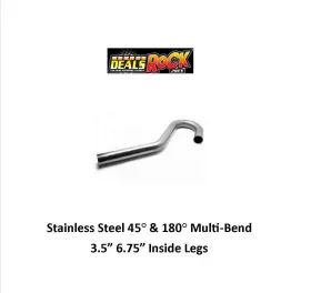 Sa350bends Street Armor 350bends Stainless Steel 45 Degree And 180 Multi Bend 3.50 Inch