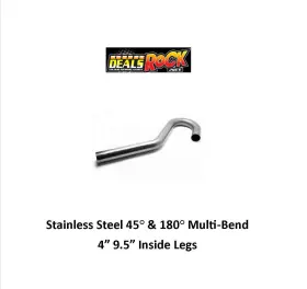 Sa400bends Street Armor 400bends Stainless Steel 45 Degree And 180 Multi Bend 4 Inch