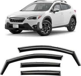 Gy003233lp Subaru Side Window Deflectors Rain Guards For 2018-2023 Xv Crosstrek