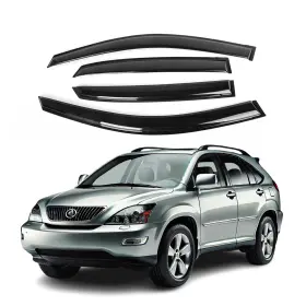 Sunwei 07-0407 Fits Lexus Rx350 2004-2007 Side Window Vent Visor Sun Standard Black