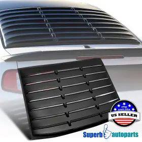 Superbautoparts 841808112447 Fits 2005-2014 Ford Mustang V6 V8 Gt Vintage Rear Window Louver