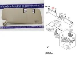 84801m76m00-v6n Suzuki Sun Visor For Ciaz 2015-2020 Right Side -