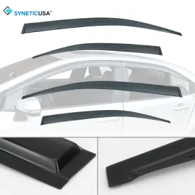Syneticusa Wv-cor19 Fit 2020-2026 Corolla 4 Door Smoke Window Visors Vent Shade Sun Rain Wind Guard