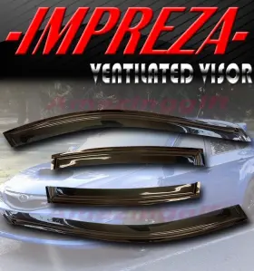 Syneticusa Wv-imp08 Fit 2008-2011 Subura Impreza Smoke Window Visors Vent Shade Sun Rain Wind Guard