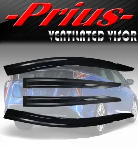 Syneticusa Wv-pri16 Fit 2016-2022 Toyota Prius /prius Prime Window Visors Vent Shade Rain Wind Guard