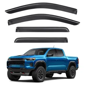 2023-wt Techpicco Tape-on Rain Guards For Chevy Colorado/gmc Canyon 2023 2024 2025 Window Viso