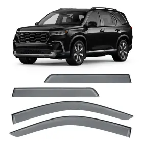 Qyd-pilot-wt-1 Techpicco Tape-on Side Window Deflectors For Pilot 2023-2025 Rain Guards