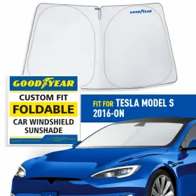Gy008287 Tesla Front Auto Windshield Cover Car Sun Shade For 2016-2025 Model S