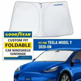 Gy008296 Tesla Front Auto Windshield Cover Car Sun Shade For 2020-2025 Y