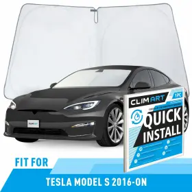 Ws8008 Tesla Front Auto Windshield Cover Car Sun Shade For 2016-2025 Model S