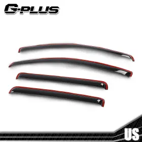 Tianchuan20060305023 Tianchuan Smoke In-channel Door Window Vent Visors Fits 2023-26 Chevy Colorado Gmc Canyon