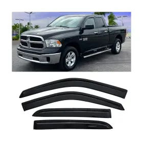 Wsx-94109 Tonoytim Window Visors Rain Guards Vent Guard Shade Wind Deflectors For 2009-2018 Dodg