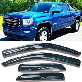 Wsx-94528 Tonoytim Window Visors Rain Guards Side Wind Deflectors For Chevy Silverado/gmc Sierra
