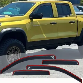 Dv0735dsm-in Torox 2023-2025 Chevy Colorado Gmc Canyon Smoke In Channel Door Window Vent Visors