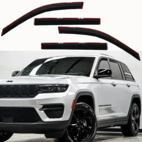 Dv1052sm-in Torox For 2021-2025 Jeep Grand Cherokee L Smoke Window Door Vent Visors In Channel