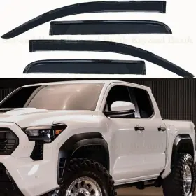 Dv2061dsm Torox For 2024-25 Toyota Tacoma 4dr Double Cab 4pc Smoke Door Vent Visors Rain Guard