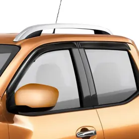 53-1001278 Torxe For Kia Soul 2010-2013 Tape-on Dark Smoke Front And Rear Window Visors
