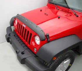 Ts7w07 Tough Guard Hood For 07-18 Jeep Wrangler Jk Black Smooth Ts7w07 Tough Guard Hood For 07-18 Jeep Wrangler Jk Black Smooth