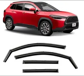 200489 Toyota Side Window Deflectors Rain Guards For 2022-2025 Corolla Cross