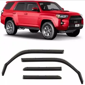 220101 Toyota Sun Rain Visors Wind Guards For 2010-2024 4runner Suv In-channel