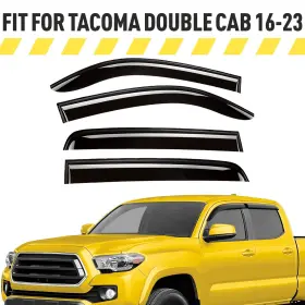 Ag0743 Toyota Rain Guards Vent Visors Shade For 2016-2023 Tacoma Double Cab Ag0743 Toyota Rain Guards Vent Visors Shade For 2016-2023 Tacoma Double Cab