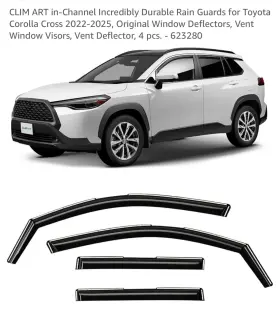 Gw0569 Toyota Rain Guards Vent Visors Shade For 2022-2024 Corolla Cross Left Tested