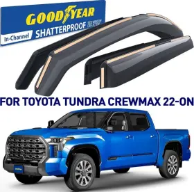Gy008143 Toyota Sun Rain Visors Wind Guards For 2022-2025 Tundra Crewmax