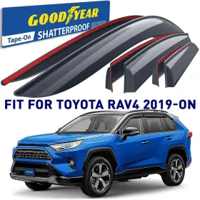 Gy008719 Toyota Rain Guards Vent Visors Shade For 2019-2025 Rav4 Shatterproof
