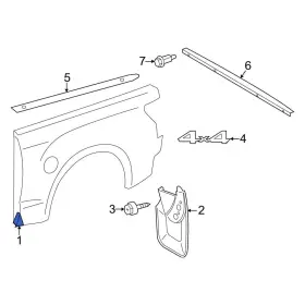 76921ak010 Toyota Oe Rear Right Stone Deflector