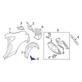 Su00309282 Toyota Oe For Gr86 2022-2024 Rear Right Stone Deflector