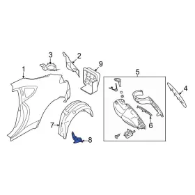Su00309283 Toyota Oe For Gr86 2022-2024 Rear Left Stone Deflector