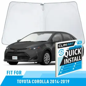 Ws5027 Toyota Front Auto Windshield Cover Car Sun Shade For 14-19 Corolla